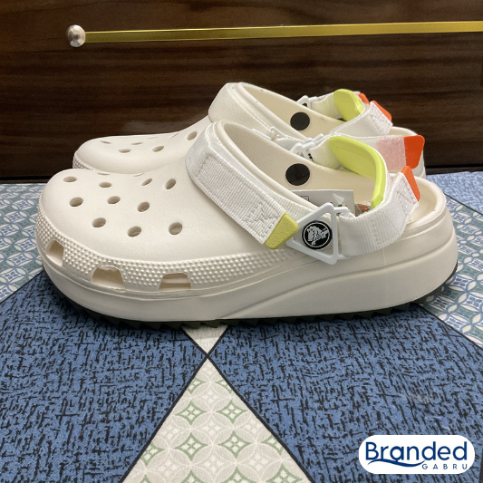 Crocs Classic Hiker Clogs (White)